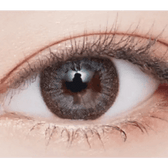 LensVery Rosee Classic Gray — single-eye close-up showing the contact lens appearance