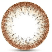 LensVery Rosee Romantic Brown — close-up of the contact lens design