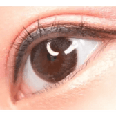 LensVery Rosee Romantic Gray — single-eye close-up showing the contact lens appearance