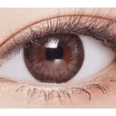 LensVery Rosee Romantic Gray — single-eye close-up showing the contact lens appearance