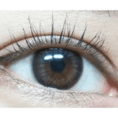LensVery Rosee Romantic Gray — single-eye close-up showing the contact lens appearance