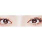 LensVery Rosee Romantic Gray — both eyes wearing the contact lenses