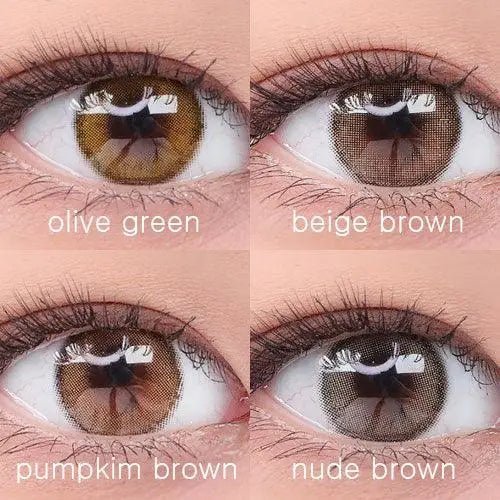 i-DOL Roze Airy Nude Brown — contact lens product information graphic