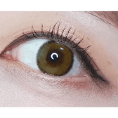 i-DOL Roze Airy Olive Green colored contact lens, 13.2mm graphic diameter, Monthly wear