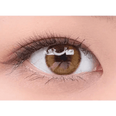 i-DOL Roze Airy Olive Green colored contact lens, 13.2mm graphic diameter, Monthly wear