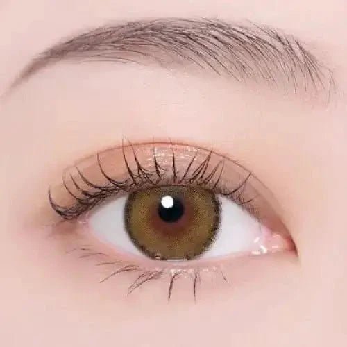 i-DOL Roze Airy Olive Green colored contact lens, 13.2mm graphic diameter, Monthly wear