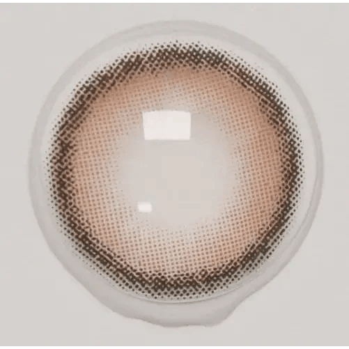 i-DOL Roze Airy Pumpkin Brown colored contact lens, 13.2mm graphic diameter, Monthly wear