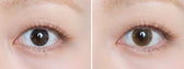 Olens Shine Touch Milky Brown colored contact lens, 12.7mm graphic diameter, Monthly wear