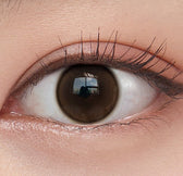 Olens Shine Touch Milky Choco colored contact lens, 12.7mm graphic diameter, Monthly wear