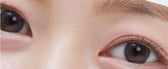 Olens Shine Touch Milky Gray colored contact lens, 12.7mm graphic diameter, Monthly wear